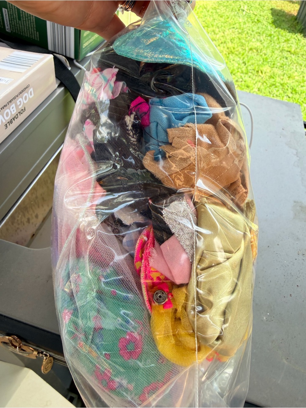 Assorted Barbie Doll Clothes - freezer size bag full - Picture 3 of 4